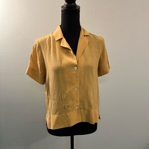 Everlane Mustard Yellow Blouse